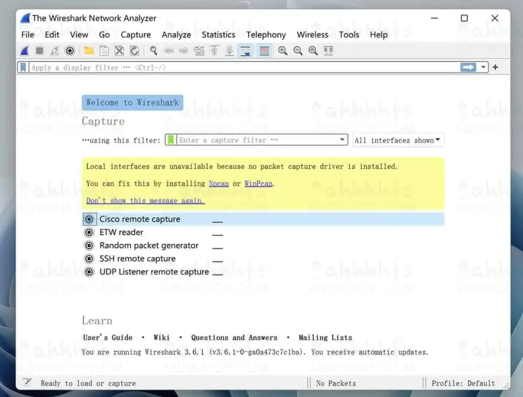 网络抓包工具 Wireshark v3.6.1 绿色版-[:ug]Waris[:zh]Waris[:]